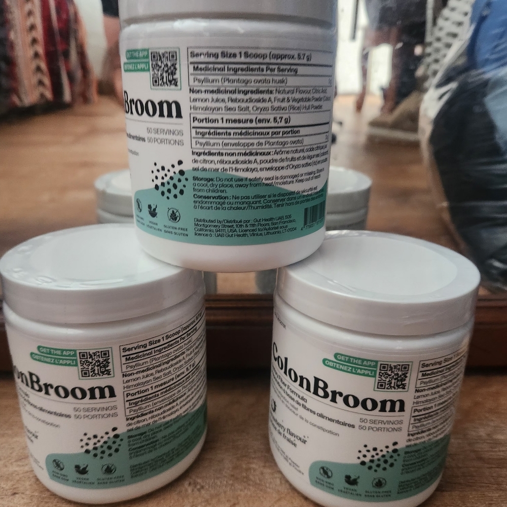 Fiber Supplement Powder - White with Teal Label